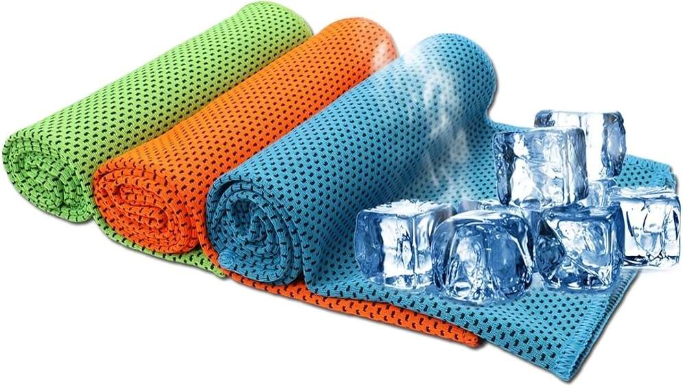 Some cricket players use special ice vests & cooling towels