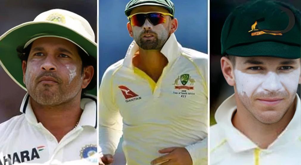 White Cream Cricketers Put On Their Face and Lips