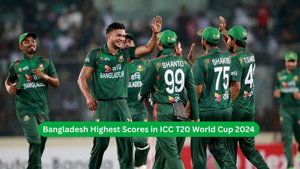 Bangladesh Highest Scores in ICC T20 World Cup 2024