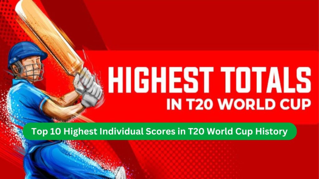 Top 10 Highest Individual Scores in T20 World Cup History