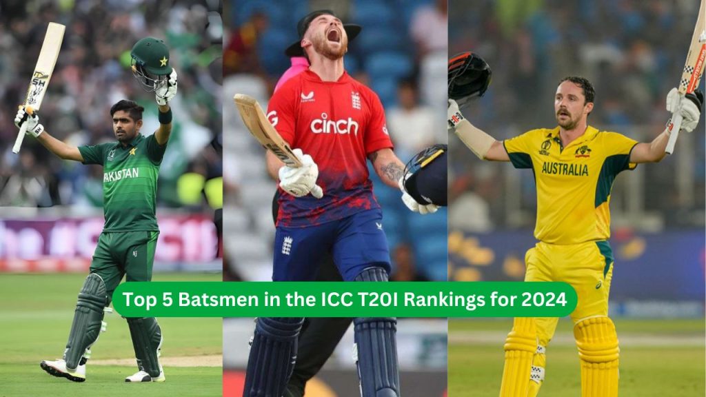 Top 5 Batsmen in the ICC T20I Rankings for 2024