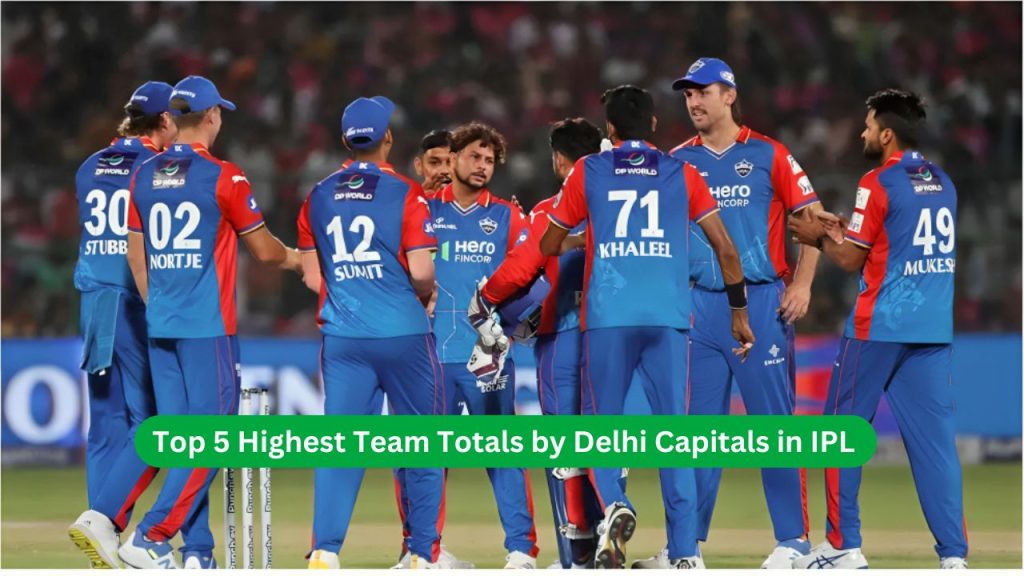 Top 5 Highest Team Totals by Delhi Capitals in IPL