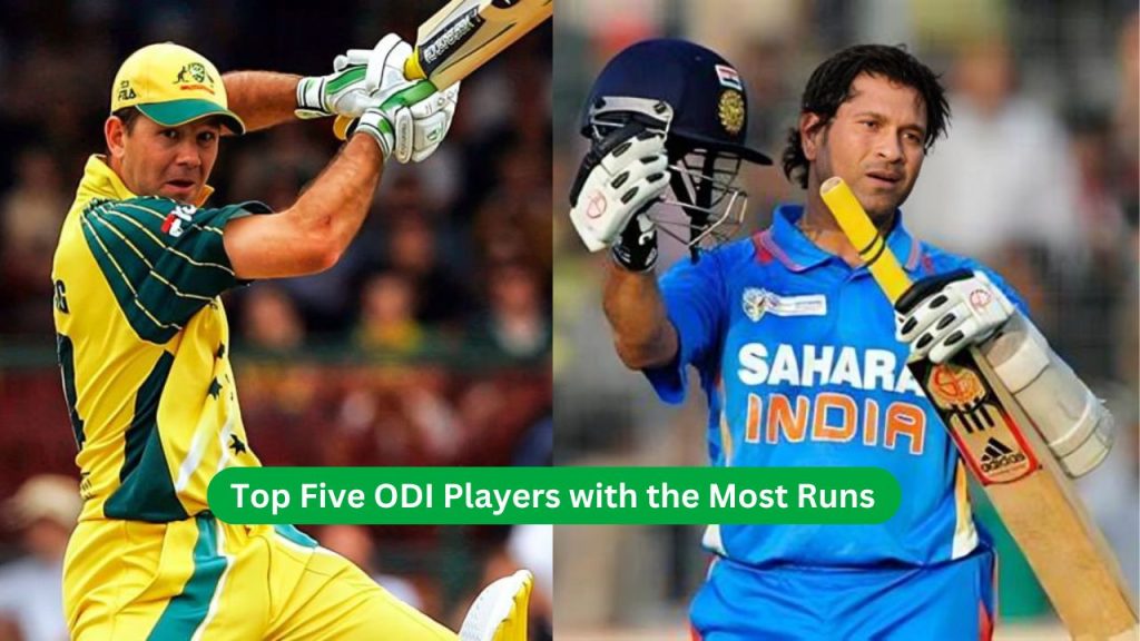 Top Five ODI Players with the Most Runs