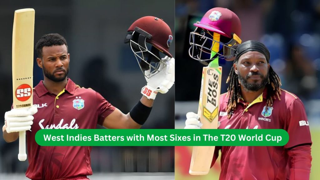 West Indies Batters with Most Sixes in The T20 World Cup