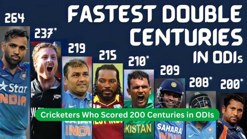 Cricketers Who Scored 200 Centuries in ODIs