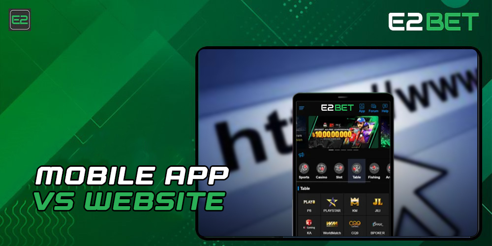 E2bet Mobile app & Website