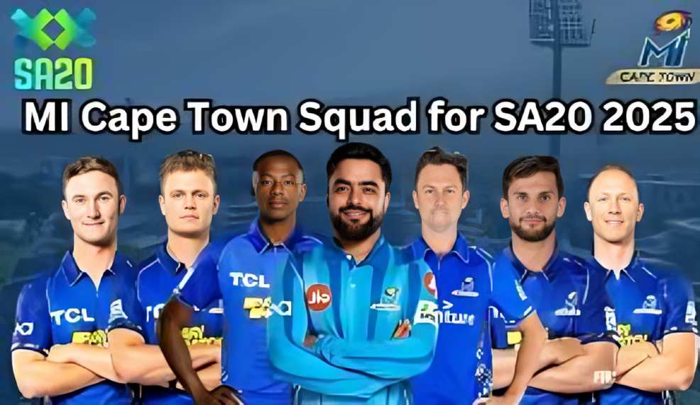 SA20 2025: MI Cape Town Squad, Schedule, Venues, and Key Details